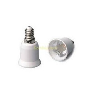 ADAPTADOR de CASQUILLOS E14 a E27