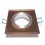 ARO FIJO CUADRADO CRISTAL BRONCE 89 mm
