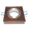 ARO FIJO CUADRADO CRISTAL BRONCE 89 mm