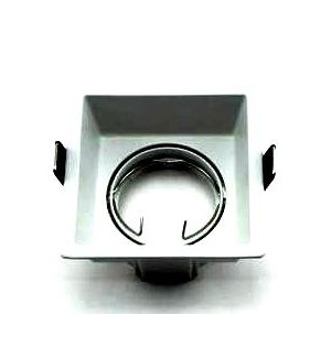 ARO BASCULANTE CUADRADO "HUNDIDO" BLANCO 90 mm