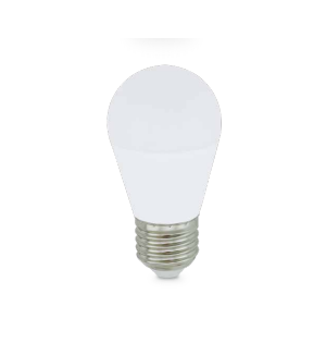BOMBILLA ESFERICA 8w 3000K E27