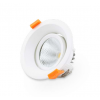 DICROICO CON MOLDURA REDONDA GU10 6W 3000K