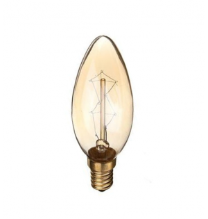 BOMBILLA VINTAGE VELA 40w  E14