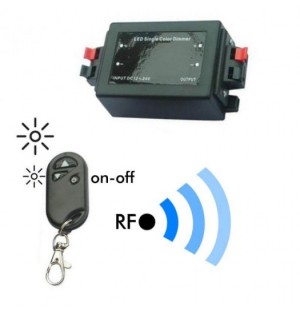 CONTROLADOR MONOCOLOR RF (Oculta)  C/MANDO 12V~24V 8A 96W
