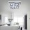 PLAFON LED 120W Con Mando 550x75x550xmm