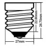 BOMBILLA ESFERICA 5w 6000K E27
