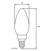 BOMBILLA VELA 6w 4500K E14